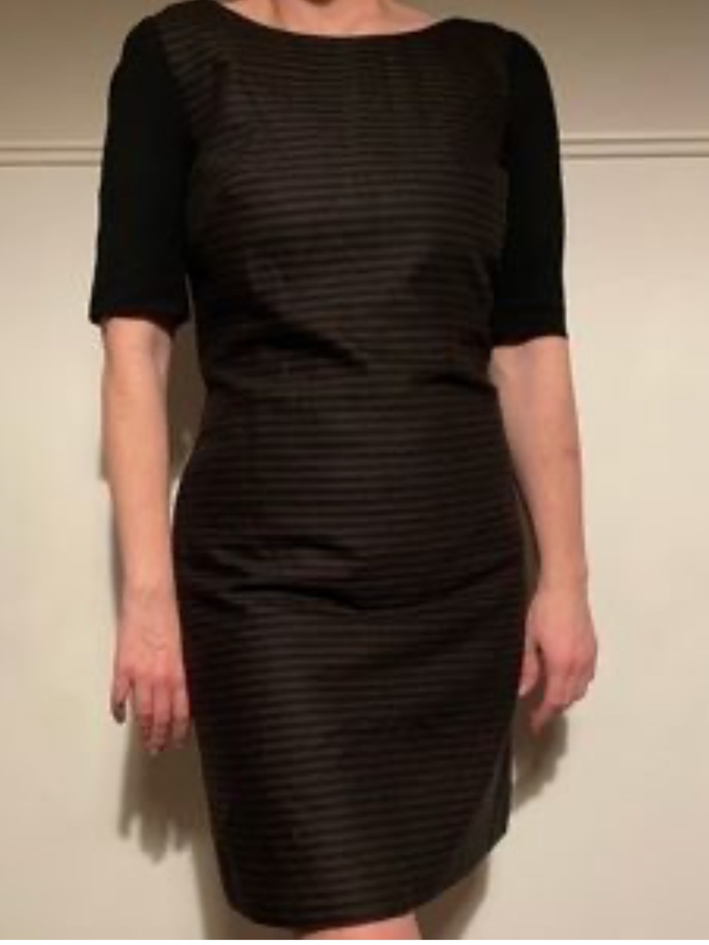 Judith & Charles Classic Black Short-Sleeve Mini Dress